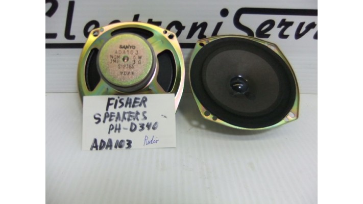 Fisher  PH-D340 speakers.